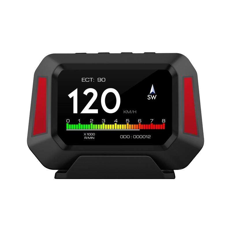 Инклинометр Датчик уровня автомобиля HUD Градиент OBD+GPS Система для внедорожника в реальном времени Спидометр Автоаксессуары