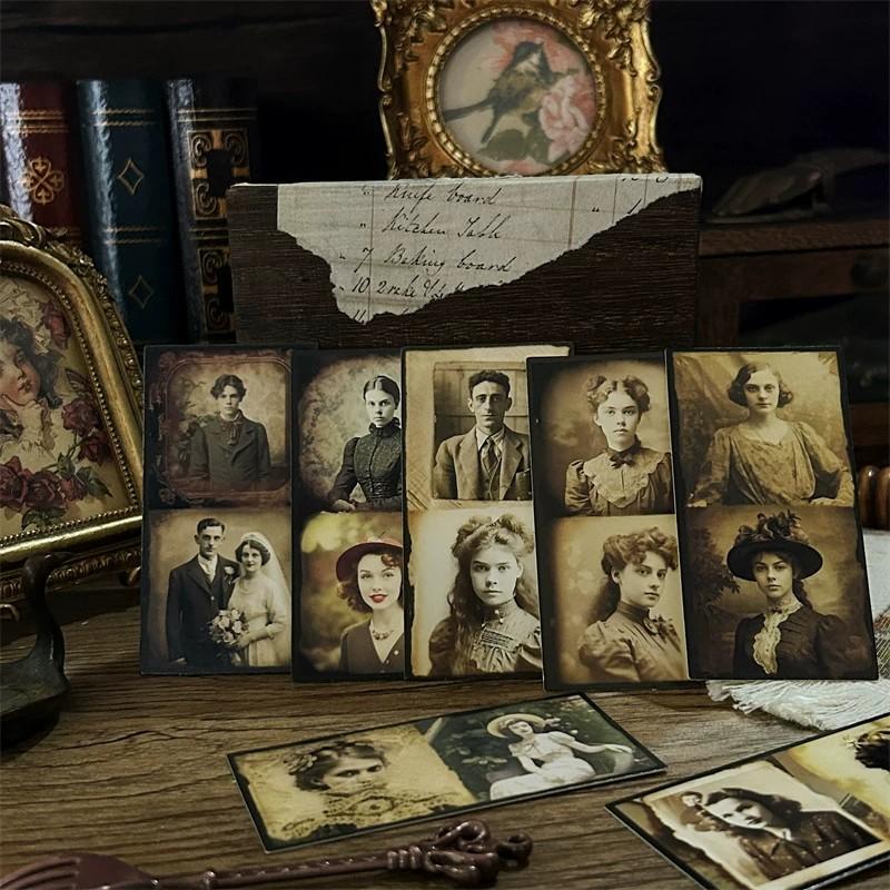 Семейный Ретро Персонаж Фотоальбом Декорация Коллаж Материал Плотный Картон Без Клейкой Основы