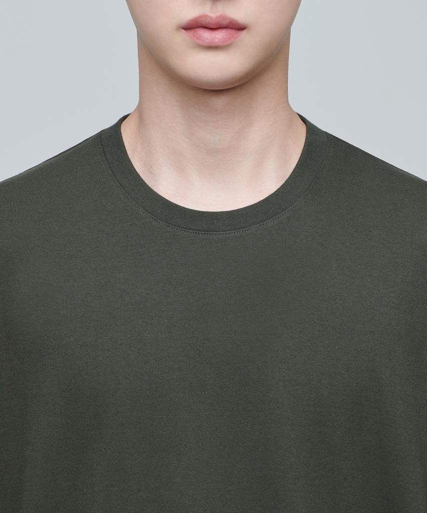 MUSINSA STANDARD Extra Oversized Crew Neck T-Shirt [Dusty Khaki]