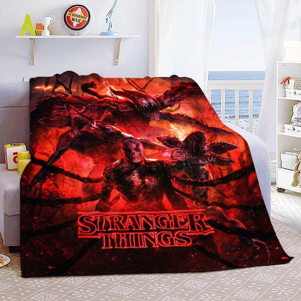 Портативные теплые пледы Eddie Munson Stranger Things для постельных принадлежностей для путешествий
