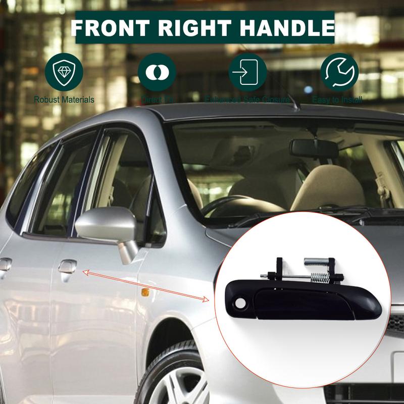Черная ручка внешней двери передняя задняя левая правая для Honda Fit City Jazz 2002-2008 Civic Sedan Coupe 2001-2005 72180-SEL-T01