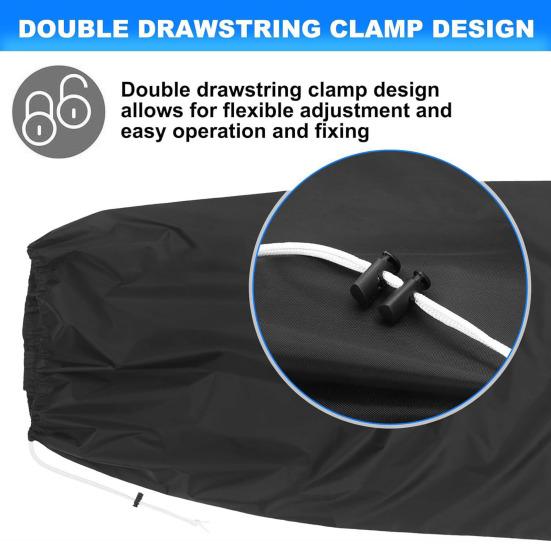 Мешок для сбора щепы из плотной ткани с двойной веревкой и затягивающимся шнурком