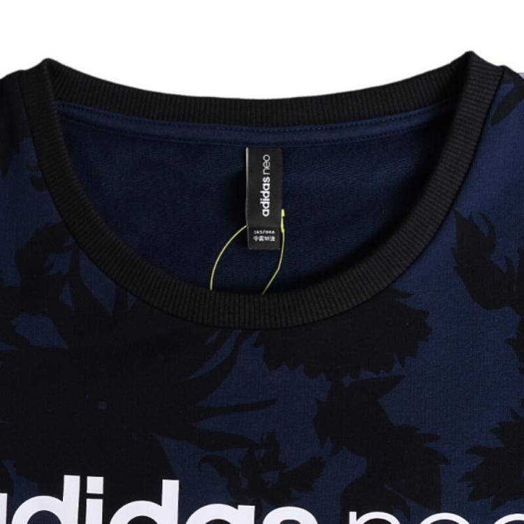 adidas Нео Спортивный пуловер с круглым вырезом Платье с длинным рукавом Женское платье CV7387