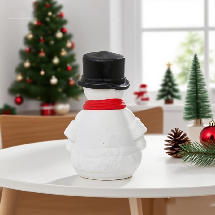 Силиконовая форма для свечей на рождественскую тематику, форма в виде снеговика, силиконовая форма для изготовления свечей, мыла ручной работы, поделок из эпоксидной смолы