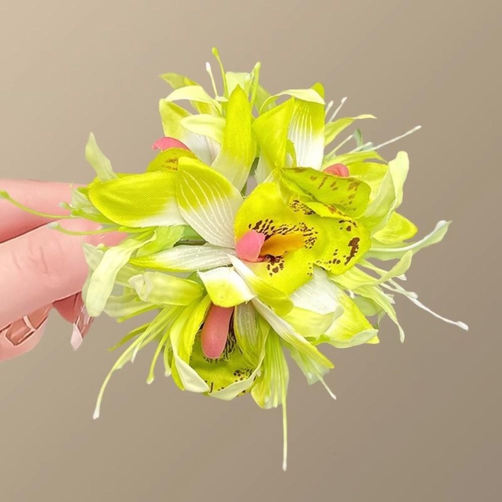 Elegant Flower Hair Clip Vintage Hawaiian Duckbill Clip Fashion Floral Hair Accessory Wedding