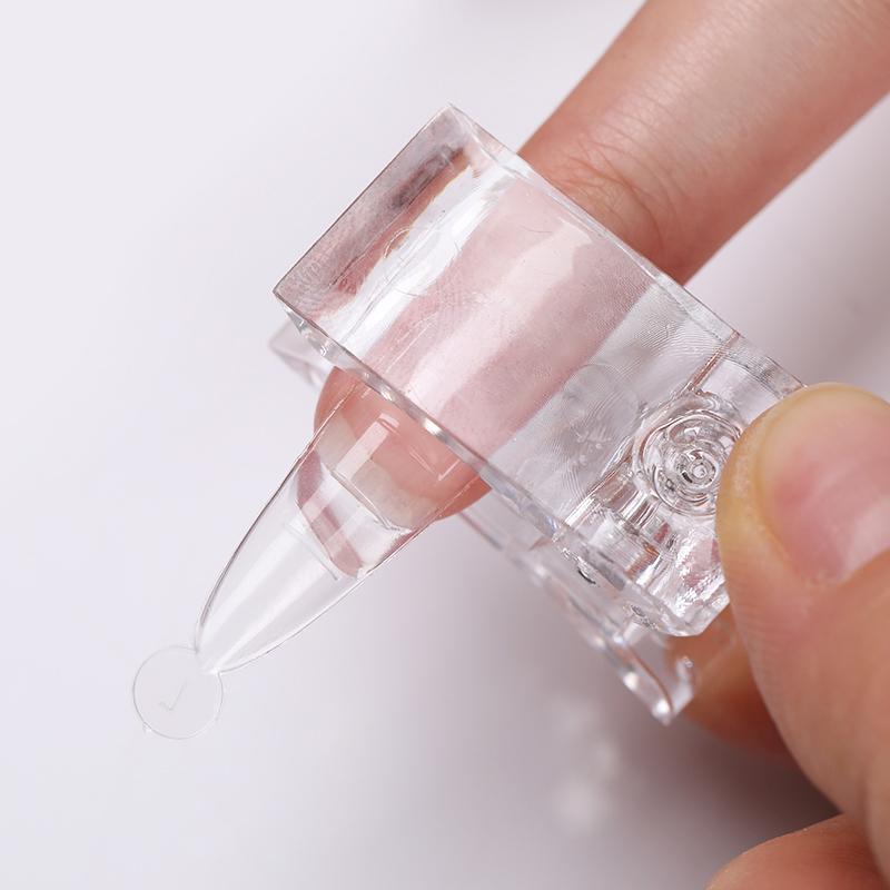 1pc Nail Art Extension Clip Auxiliary Stereotype Transparent Clip DIY Nail Art Nail Piece Fixed Decoration Repair Tool