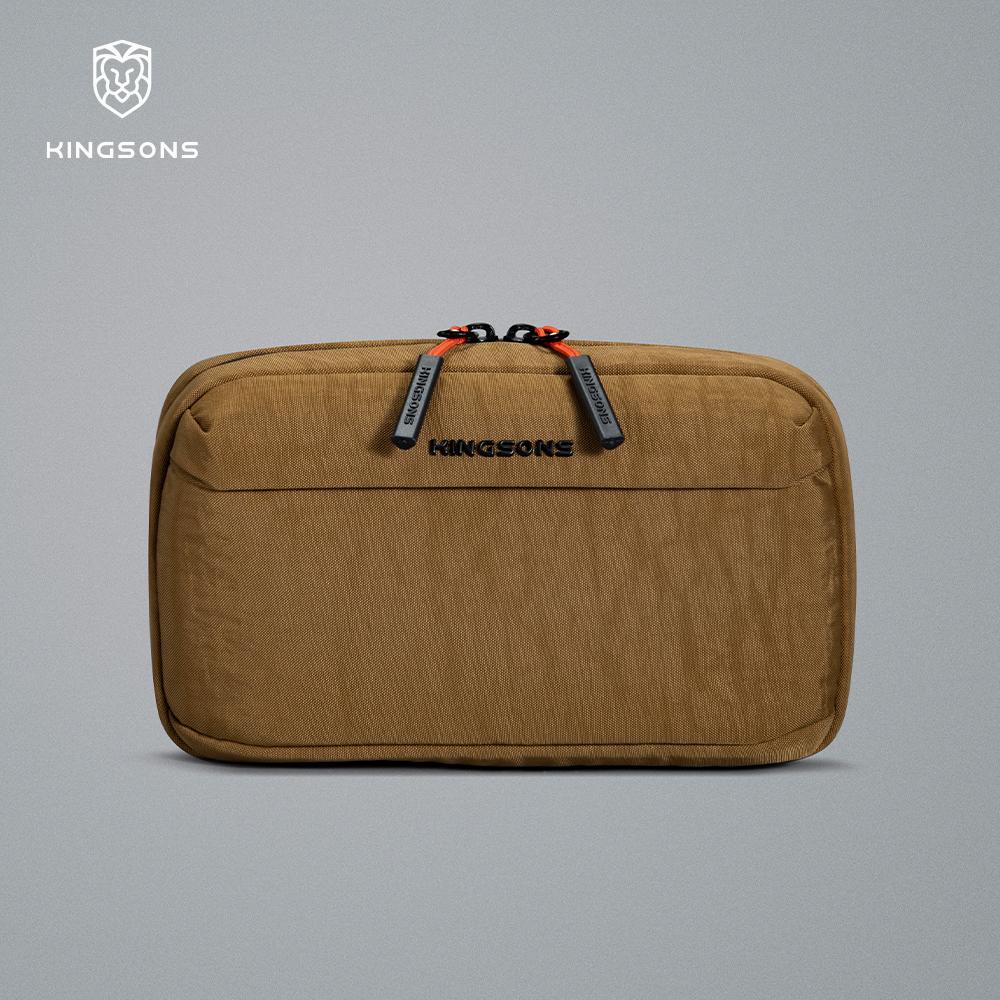 Kingsons Men Women Electronics Tech Pouch Digital Accessories For Passport Travel Business 420D Nylon Waterproof Minimalist