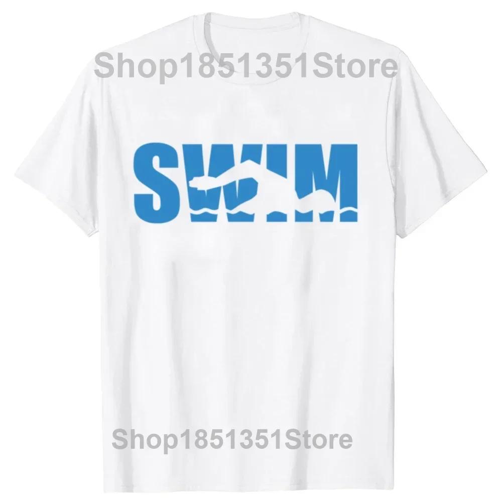The Swim Father Funny Swimming Swimmer T Shirt Gift Clothing Tops Graphic T Shirts Vintage T Shirt Streetwear