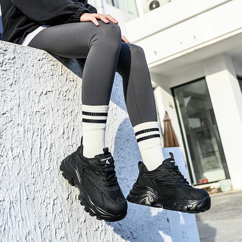 Защитная обувь с металлическим подноском, нескользящие ботинки с защитой от ударов, неубиваемая защитная обувь, рабочие ботинки для женщин