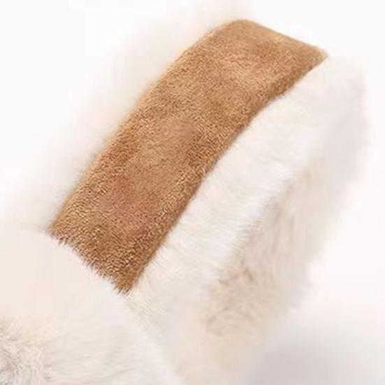 Женские зимние наушники, толстые плюшевые, защита ушей, ветрозащитные, противоскользящие, для езды на работу, катания на лыжах, декоративные, утеплители для ушей