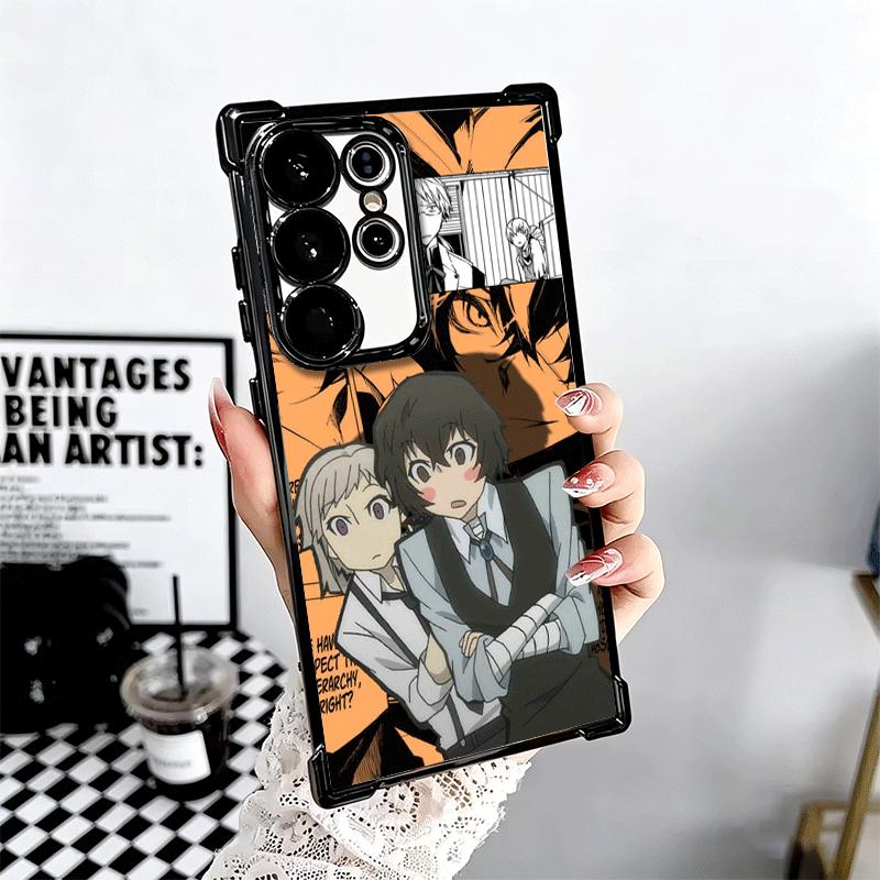 Чехол для телефона с покрытием Bungo Stray Dogs для Samsung Galaxy S24 S25 FE S26 Edge S23 Ultra S22 S21 Plus S20 Противоударный с Airbag Co