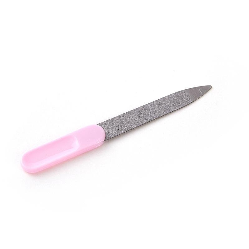 Manicure Pedicure Stainless Steel Double Sided Strong Edge Nail Files Rotary Dressers