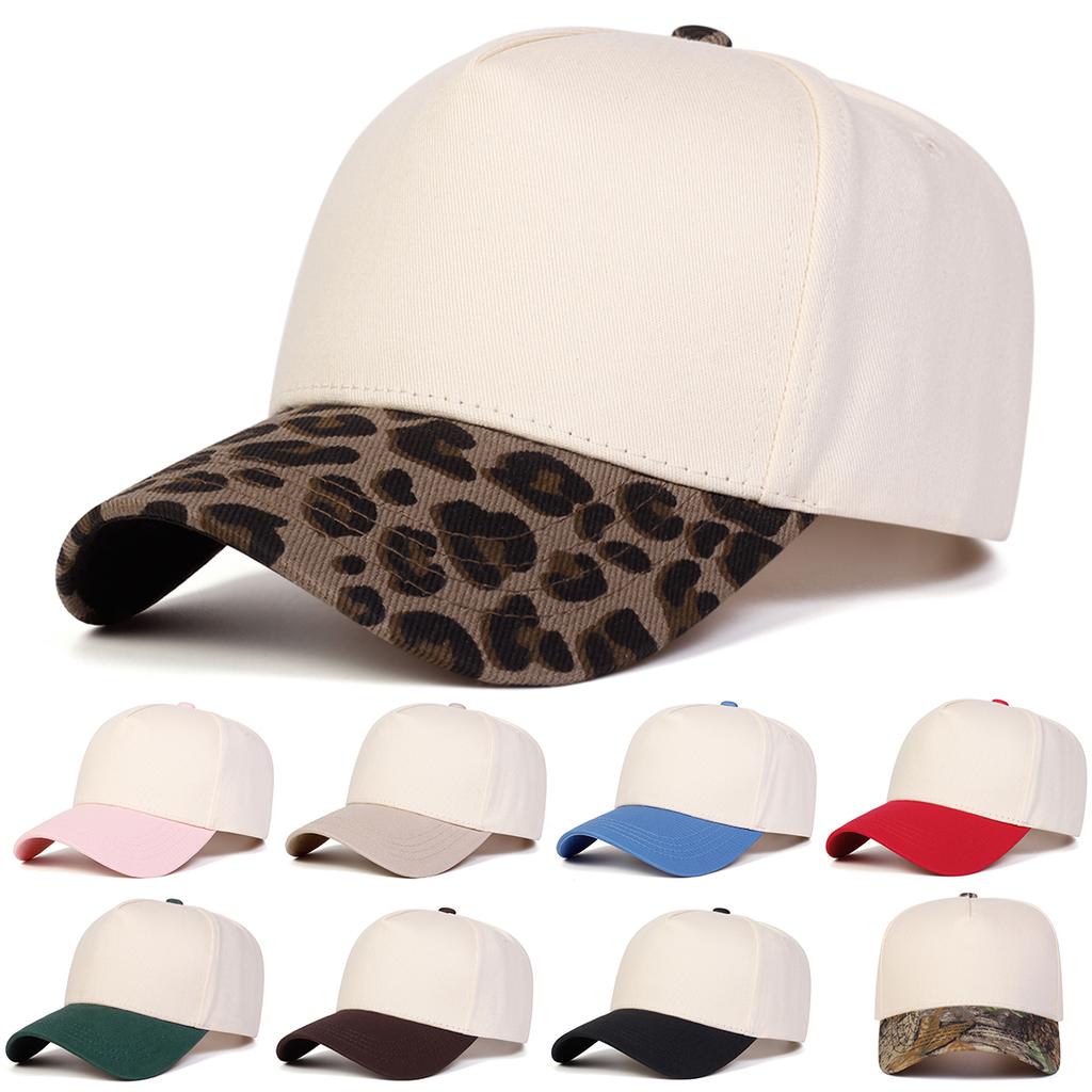 Unisex Color Blocking Adjustable Five Sided Baseball Hat Personalized Caps Spring Autumn Outdoor Sport Travel for Women Men