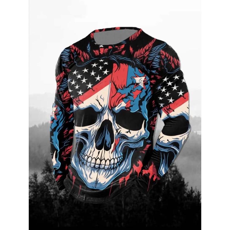 Мужская футболка с 3D-принтом в виде льва, повседневная, удобная, с длинным рукавом, модная одежда