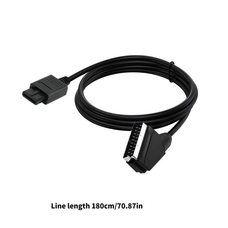 SCART RGBs Кабель для игровых систем N64 180см Медные жилы Повышенная стабильность сигнала