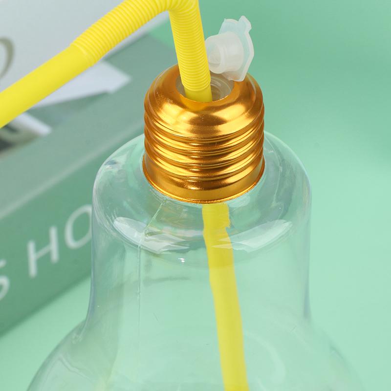 200To500Ml Clear Artificial Light Bulb Shaped Bottle Can Emit Light Drink Cup