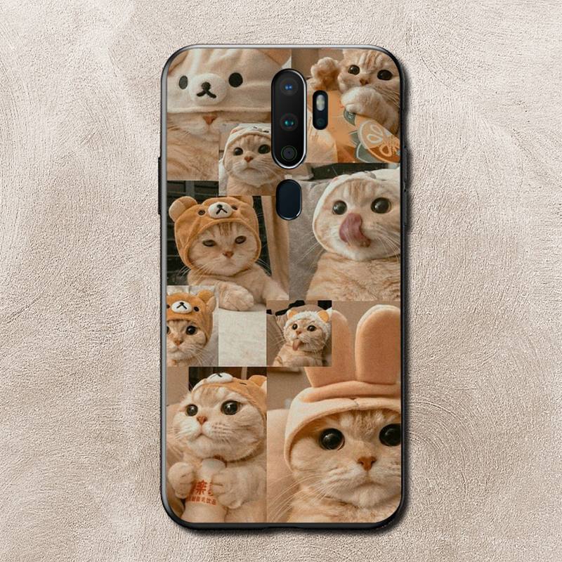 Чехол для телефона Cat Memes для Vivo Y91C Y11 17 19 17 67 81 Oppo A9 2020 Realme c3