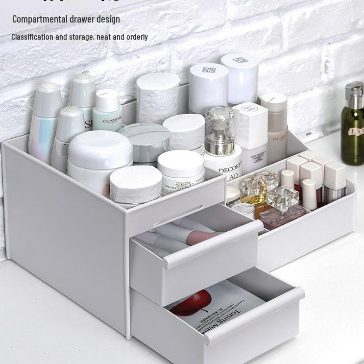 Desktop Multi-Layer Drawer Storage Box for Bedroom, Makeup, and Skincare Organization