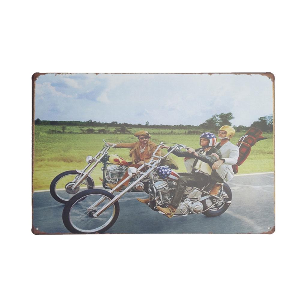 Vintage Retro Iron Wall Decors Car Motorcycle Poster Sign Plaque Home Livingroom Bedroom Decorations