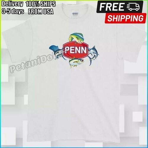 New Item Penn Fishing Saltwater Reels Rods Logo Men'S T Shirt Size S-5Xl