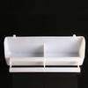 Bird Food Bowl Cups White Birds Feeder Hanging Food Feeder for Parrot Pigeon Bird Cage Extended Food Box Pet Cage Feeding Box