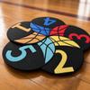 6PCS Rubber Basketball Spot Marker Anti-Slip Numbered Practice Mats  Basketball Dribbling