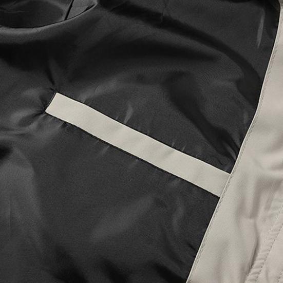 Мужская куртка с капюшоном, длинным рукавом, ветрозащитная, водонепроницаемая, ветровка, дизайн с несколькими карманами, повседневный спортивный стиль, верхняя одежда