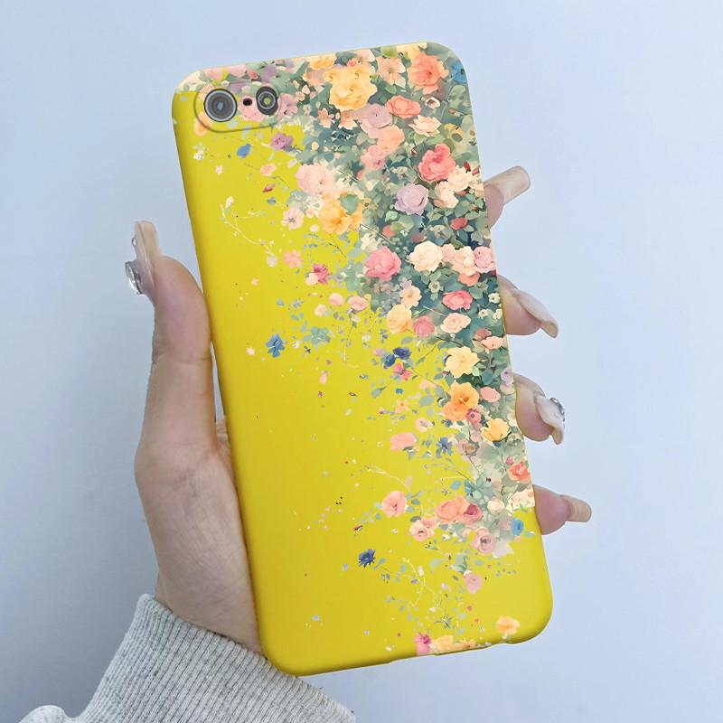 Для iPhone 5s 5 se 2016 Чехол для телефона Дизайн 'Девочка с цветами' Мягкий силикон ТПУ Задняя крышка для iPhone se 2016 5 S iPhone5s 4.0" Чехлы