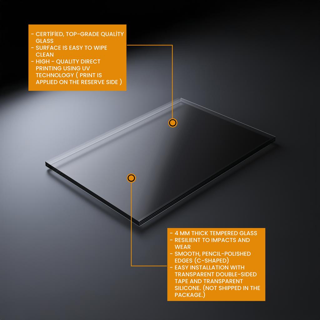 Splashback for Kitchen, Glass Backsplash Panel, Rustic Stove Backsplash, Backsplashes (CKBS033)