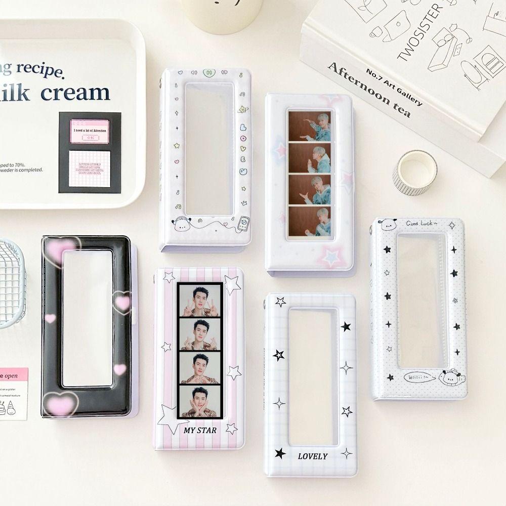 4 Grids Photo Album Storage Book 5 Inch Photocard Album Holder Kawaii Card Pack