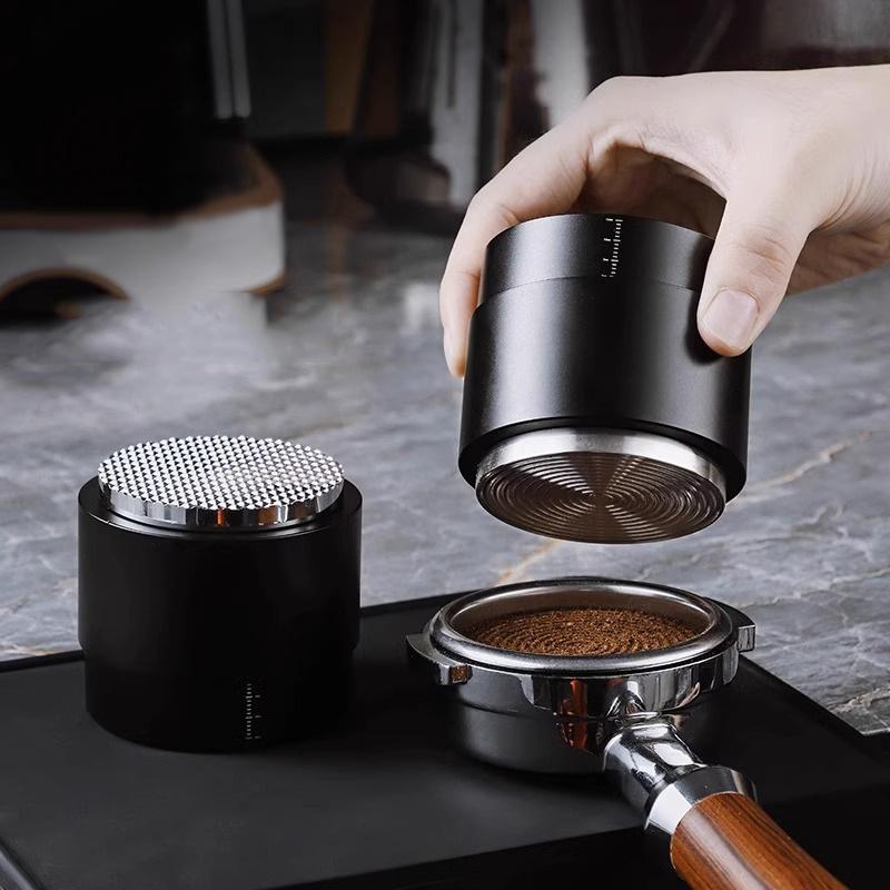 3-in-1 Coffee Distributor Coffee Tamper Needles Stainless Steel Espresso Tamper Leveler Tool Stirring Powder Needle Press Hammer