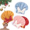 Absorbent Hair Drying Cap Quick Dry Microfiber Hair Towel Wrap Shower Cap Wet Hair Drying Turban