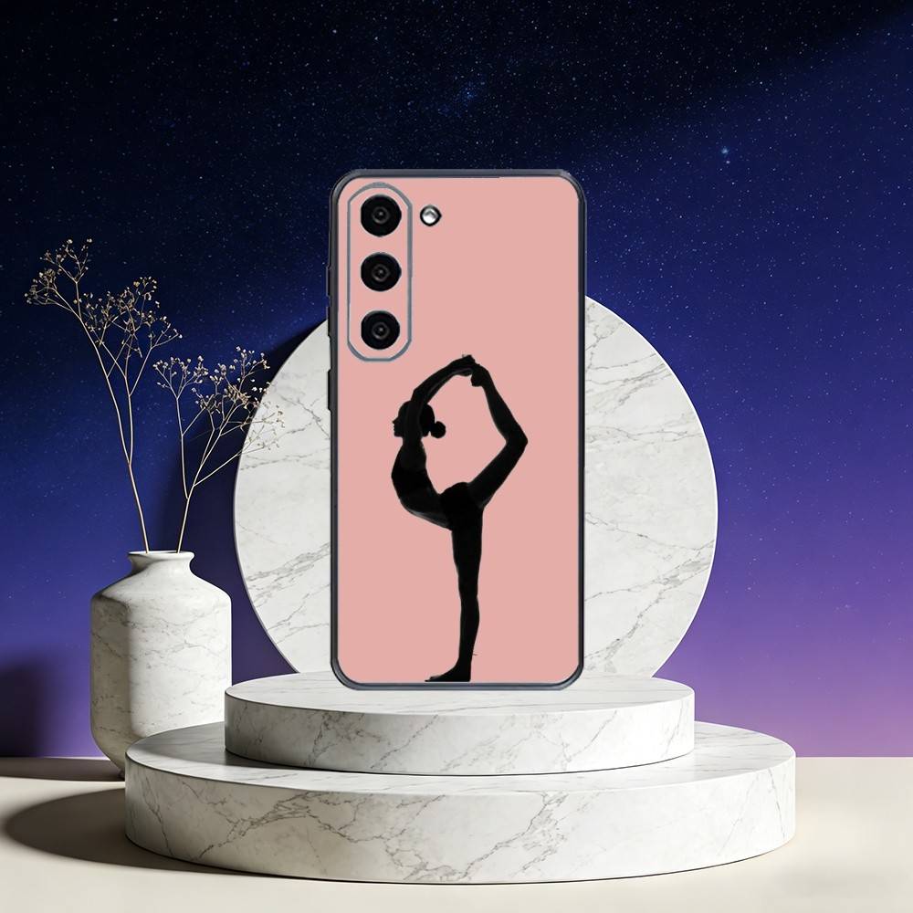 Чехол для телефона GYM Girl Gymnastic для Samsung Galaxy A73,A72,A71,A70,A53,A52,A51,Другие Мягкий Черный Чехол