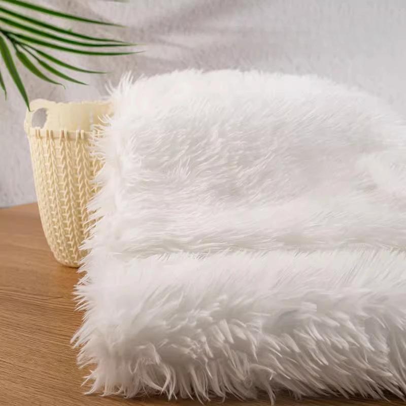 50x160cm Imitation Rabbit Fox Animal Costume Fursuit Fur Plush Fabric Counter Display Background Plush Fabric DIY Handmade