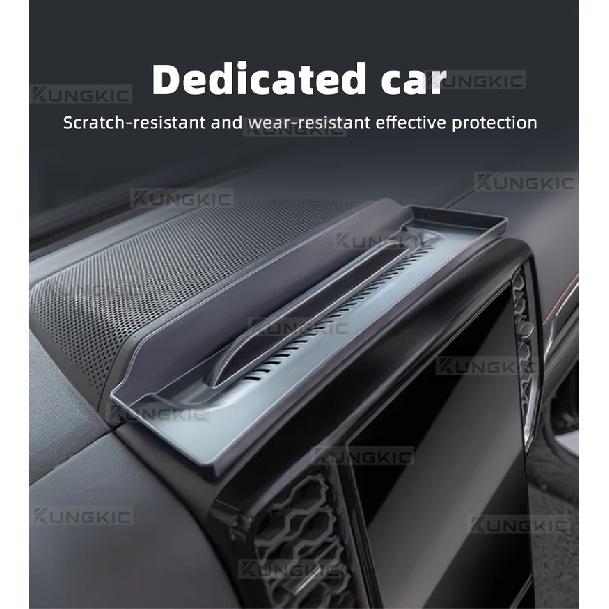 Для Ford Ranger T9 2022 2023 2024 2025 Лоток для хранения на приборной панели Аксессуары для интерьера автомобиля Экран центральной консоли Задняя подушка для хранения