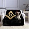 Crusade Cross Templars Knight Printed Blanket Flange Warm Blanket Bed Linings Picnic Blankets Home Travel Born Birthday Gift