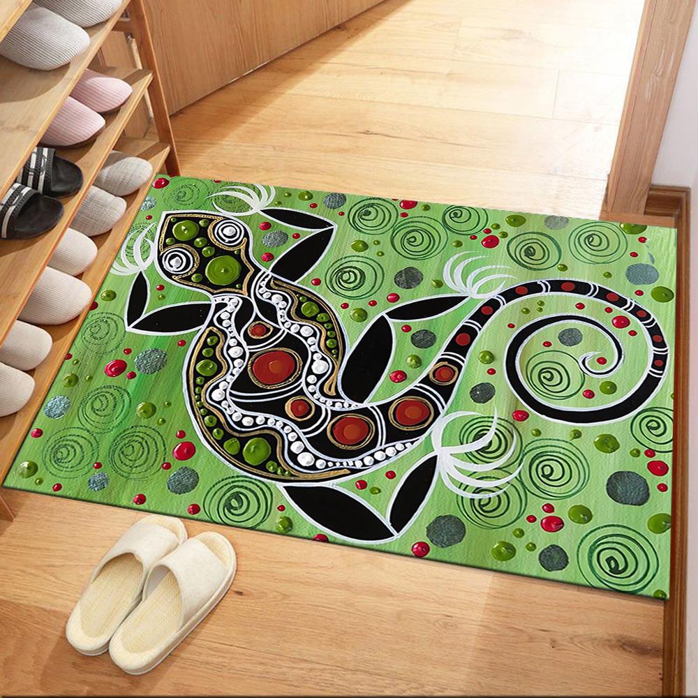 Aboriginal Artwork Floor Mats for Living Room, Bedroom and Room Decoration Are Suitable for Gifts.