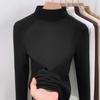 Semi-turtleneck German Velvet Bottoming Shirt with Women's Autumn and Winter Velvet Thickened New Abraded Slim-fit Top