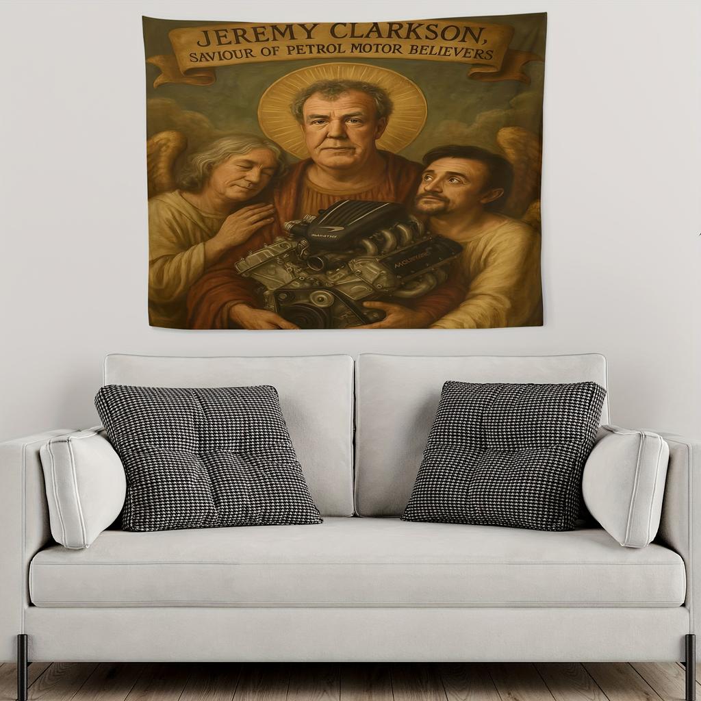 Jeremy Clarkson Automotive Culture Tapestry Living Room Storage British Humorous Style Room Decoration