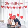 Баннер на День святого Валентина, романтический Be Mine, баннер в форме сердца, привлекательный подвесной флаг для украшения вечеринки