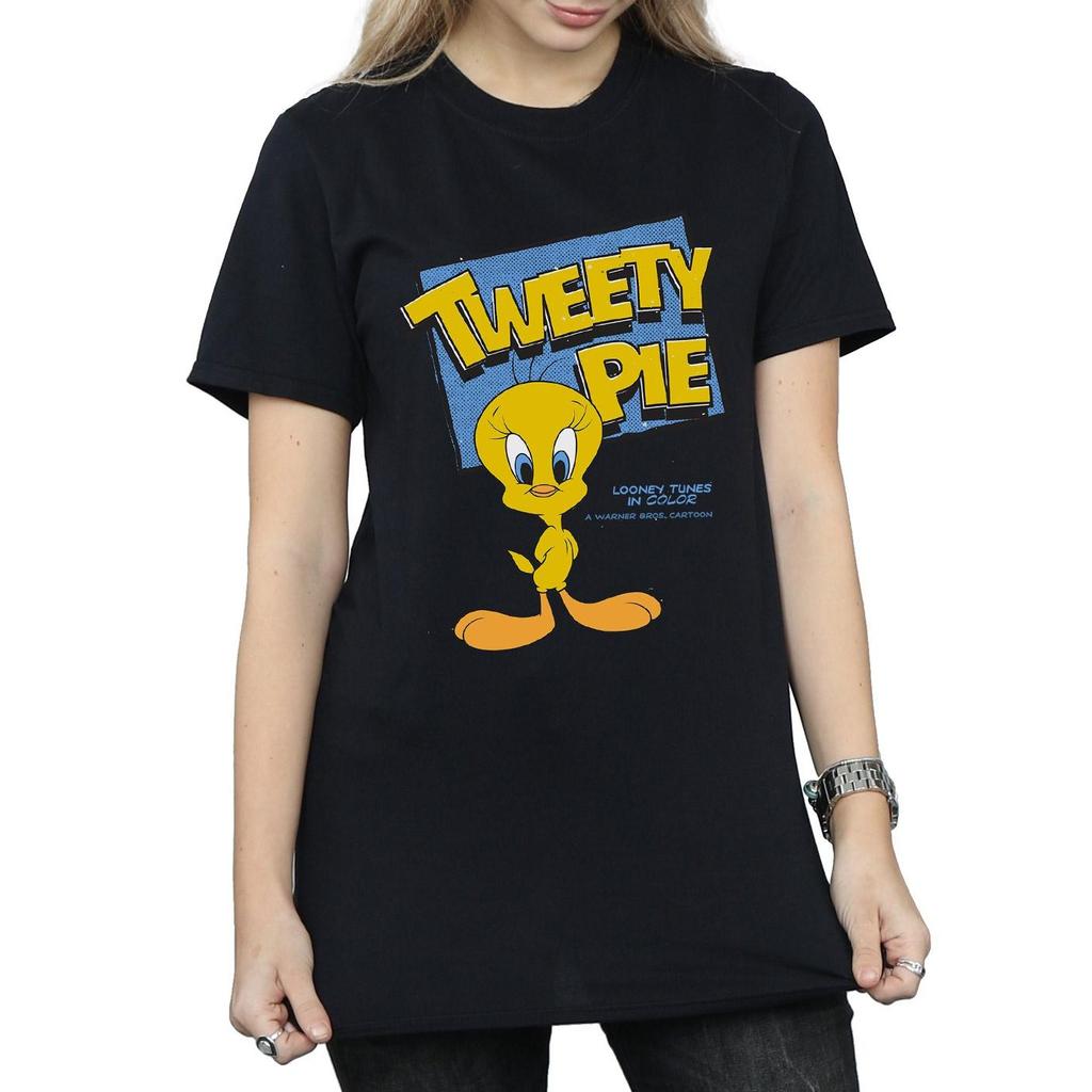 Looney Tunes Womens/Ladies Tweety Cotton Boyfriend T-Shirt