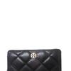 Tory Burch Кошелек женский Willa с металлической эмблемой, на молнии, кожаный, черный 159228-001