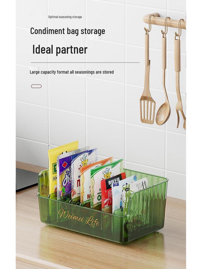Multifunctional Kitchen Seasoning Storage Box and Rack