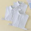 Mens Striped Casual Fake Collars for Women's Removable Stand Lapel Blouse Half Shirt Detachable Collars False Collar Decor