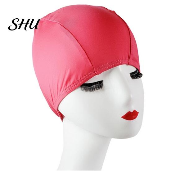Swimming Hat Bathing High Elasticity Waterproof Soft Comfortable Full Fit Sports Swim Nylon Summer Beach Water