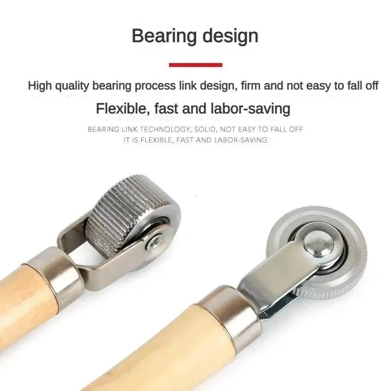 Набор для ремонта автомобильных шин Ролик Автоматический Ролик для ремонта колес мотоцикла Накладной ролик с деревянной ручкой Инструмент для ремонта автомобильных шин Аксессуары