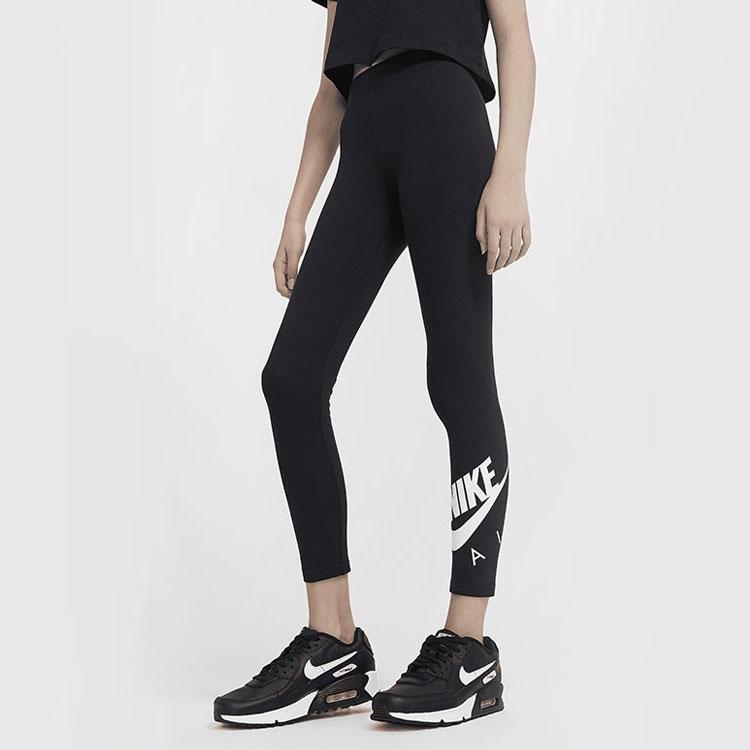 Nike Детские обтягивающие трикотажные брюки с логотипом для тренировок и фитнеса, детские брюки черного цвета DA1130-010
