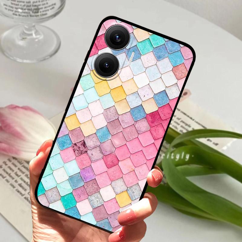 Чехол для POCO F7 Модный Силиконовый ТПУ Задняя Крышка Для Xiaomi Poco F7 F 7 5G Чехол для Телефона Мягкая Защитная Оболочка Capa Coque Fundas