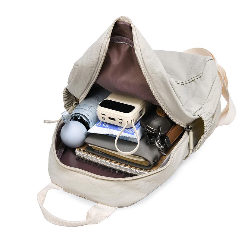 Женская сумка Многофункциональная Спортивная Большая Вместимость Однотонная Нагрудная Сумка Дорожный Рюкзак