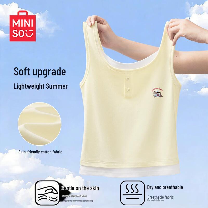 MINISO Женская легкая майка без рукавов